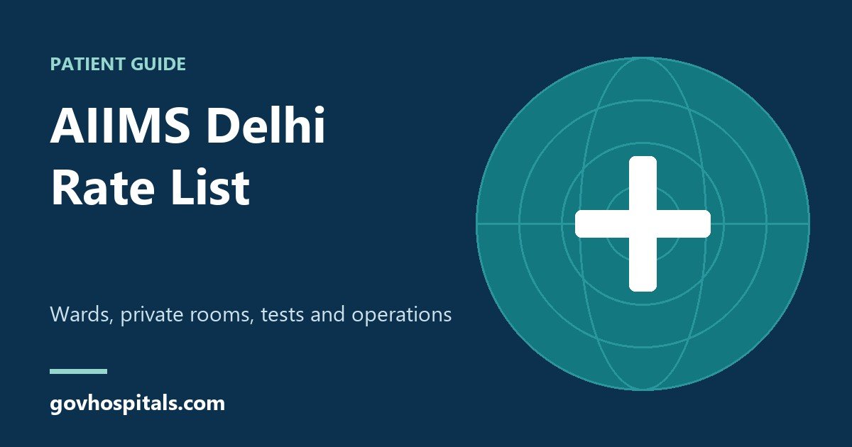 AIIMS Delhi Rate List: Ward, Private Room, Test and Surgery Charges 1 AIIMS Delhi rate list cover graphic