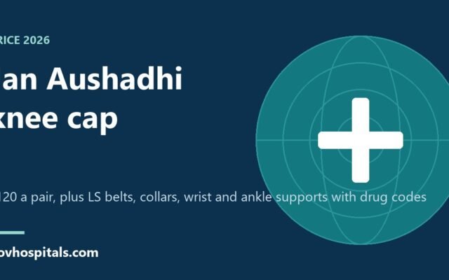 Jan Aushadhi Knee Cap Price 2026: ₹120 a Pair, and Other Supports