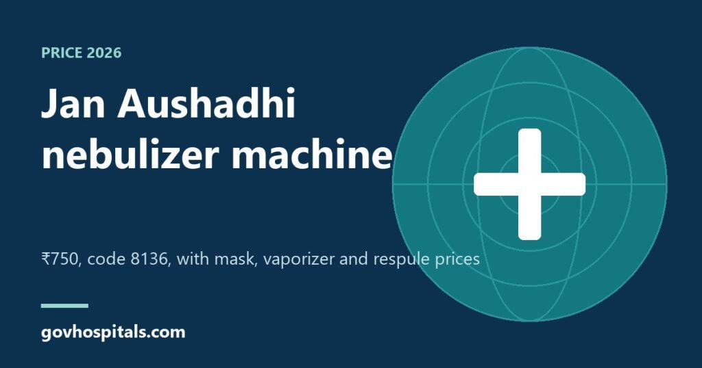 Jan Aushadhi Nebulizer Machine Price 2026: ₹750 vs Omron, Dr Trust 1 jan aushadhi nebulizer feature