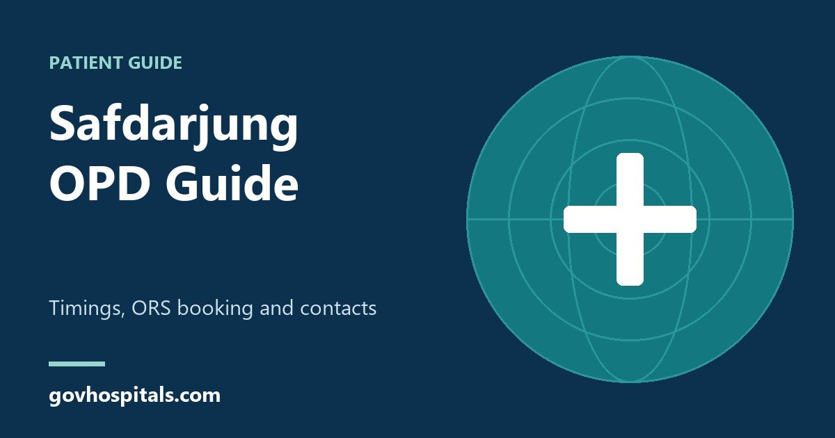 Safdarjung OPD Timings and ORS Registration: Easy Guide 1 Safdarjung OPD guide cover